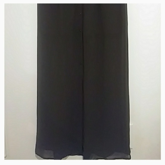 Button down Chiffon Maxi Skirt - Picture 3 of 5